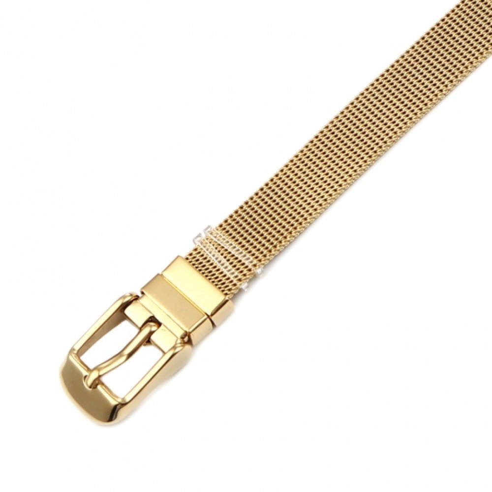 Armband Edelstahl 10 mm Vergoldet
