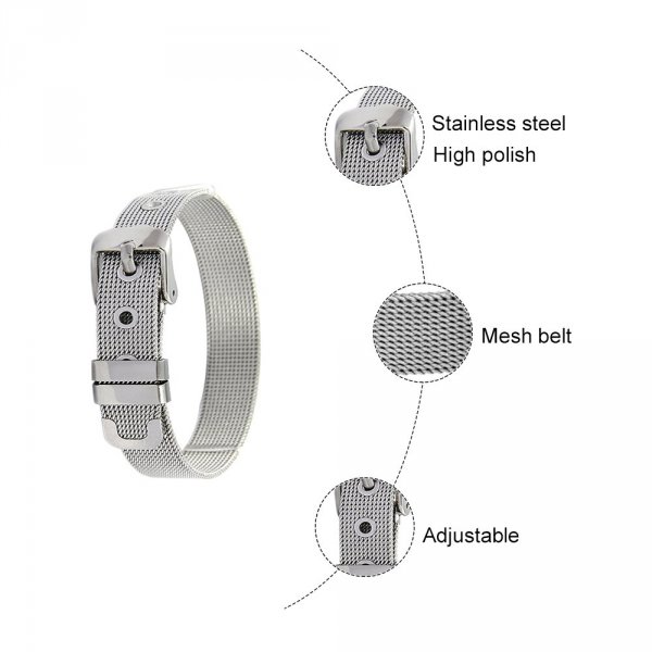 Armband Edelstahl 10 mm Ros&eacute;gold