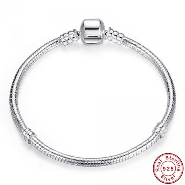 Bracelet Argent 925 Fermoir Clip 18 cm