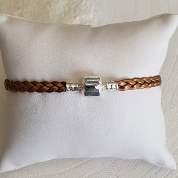 Europ&auml;isches Clip-Armband geflochten Uni 03 DU 15 AUD 23 CM Antic