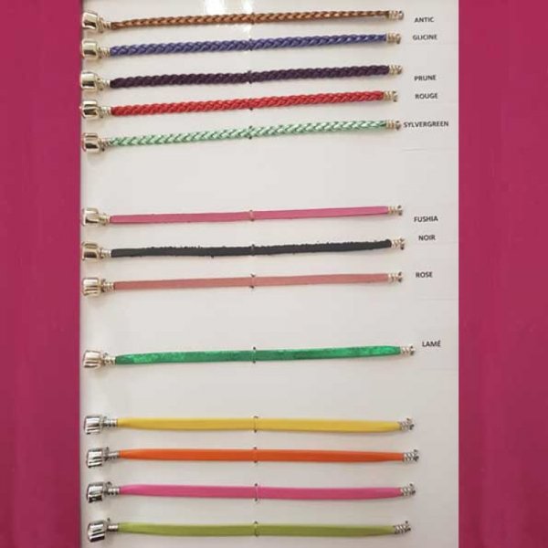 Armband Clip Europ&auml;isch Glatt Uni 04 VON 15 BIS 23 CM Lam&eacute;