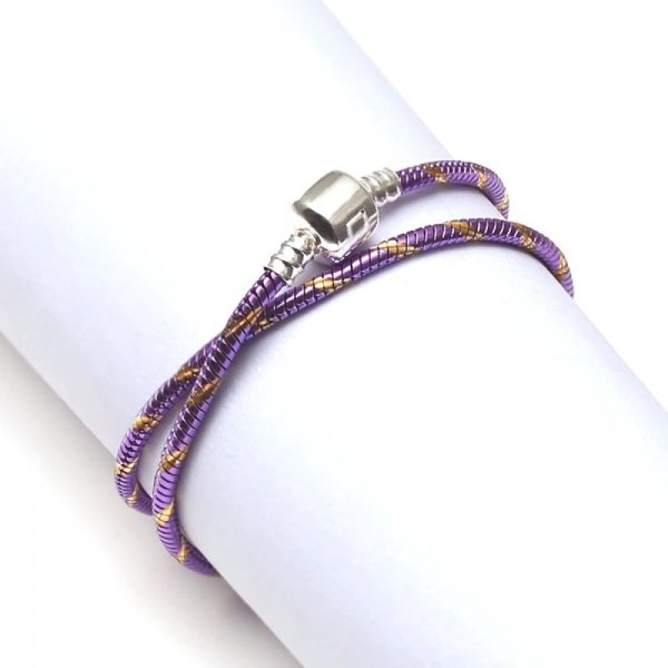 Europ&auml;isches Clip-Armband 17 cm mit glatter Schlie&szlig;e Nr. 28-02