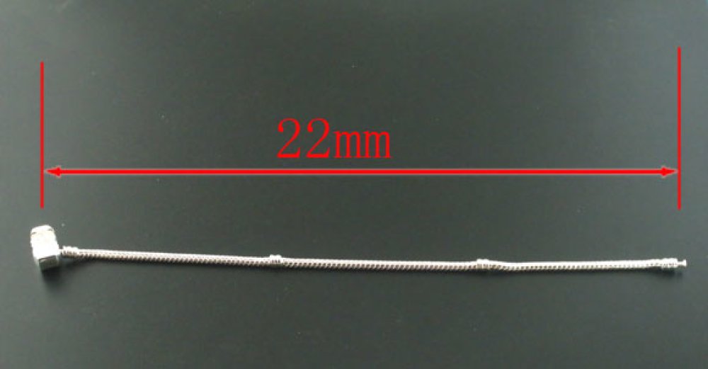 Europäisches Clip-Armband 22 cm mit glatter Schließe 925er Silber beschichtet