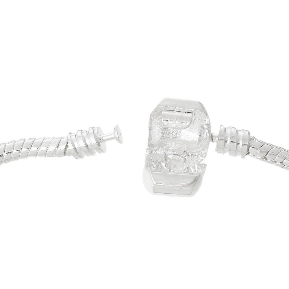 Europäisches Armband Clip 23cm Glatte Schließe