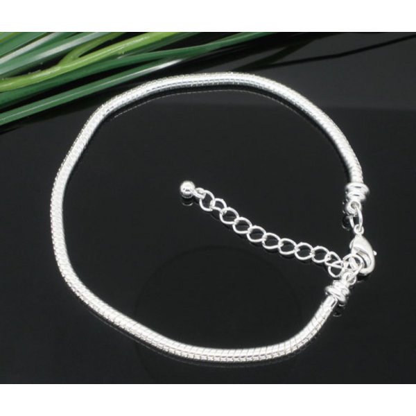 Europ&auml;isches Armband Karabinerhaken 21cm