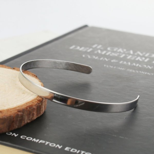 Edelstahlarmband Manschette 5 mm Nr. 01