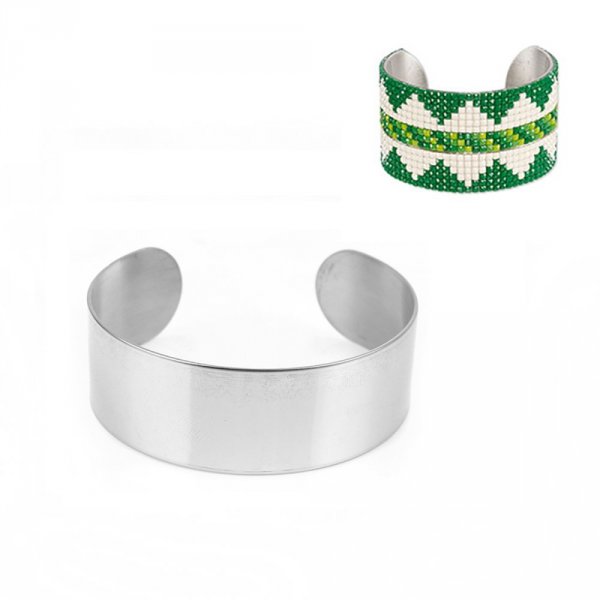 Edelstahlarmband Manschette 20 mm N&deg;03