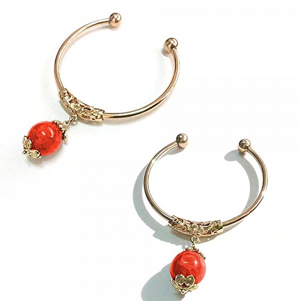 Bracelet Rigide Acier Inoxydable N&deg;11 Dor&eacute; Ros&eacute;