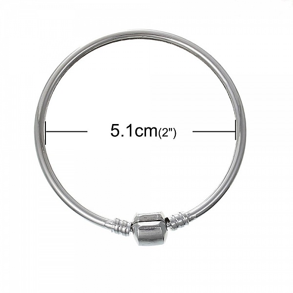 Bracelet Rigide N&deg;07 Argent 18 cm