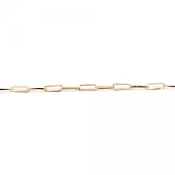 Bracelet maille ovale plaqu&eacute; or 16K 22 cm N&deg;02