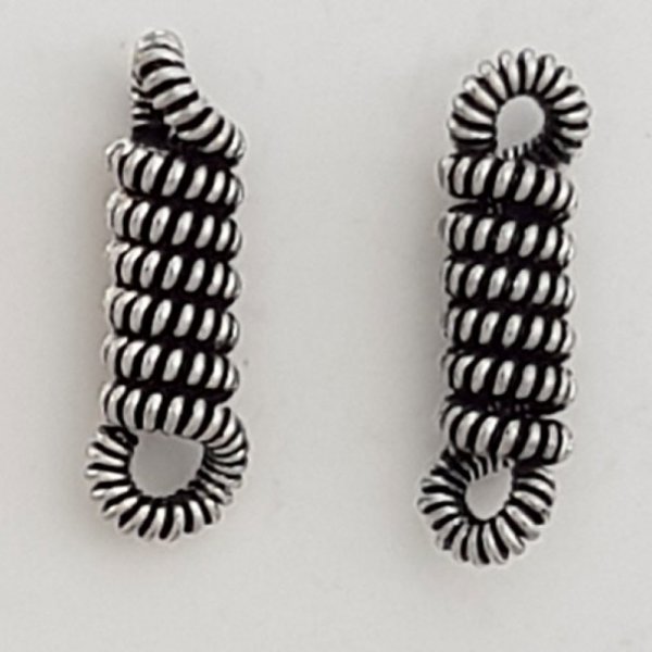 Charm Barre 2 Ringe N&deg;04 Silber 