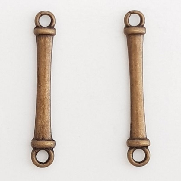 Charm Barre 2 Ringe N&deg;05 Bronze