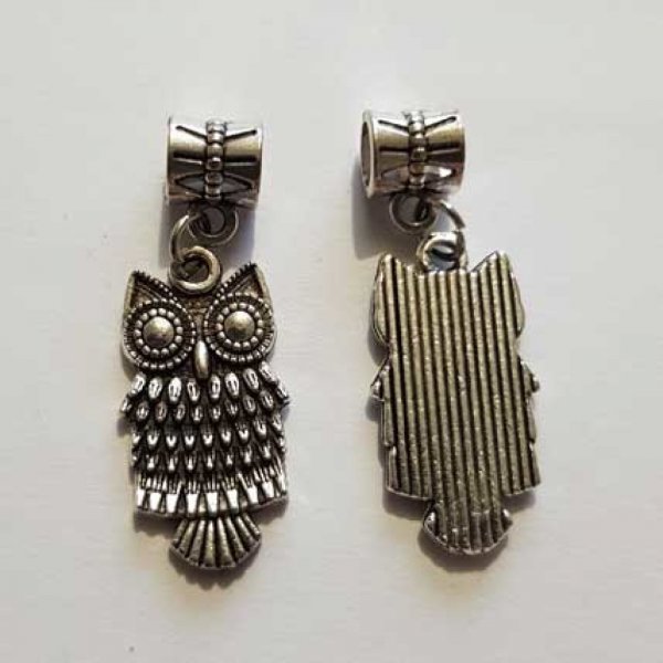 Breloque Chouette N&deg;18 Argent