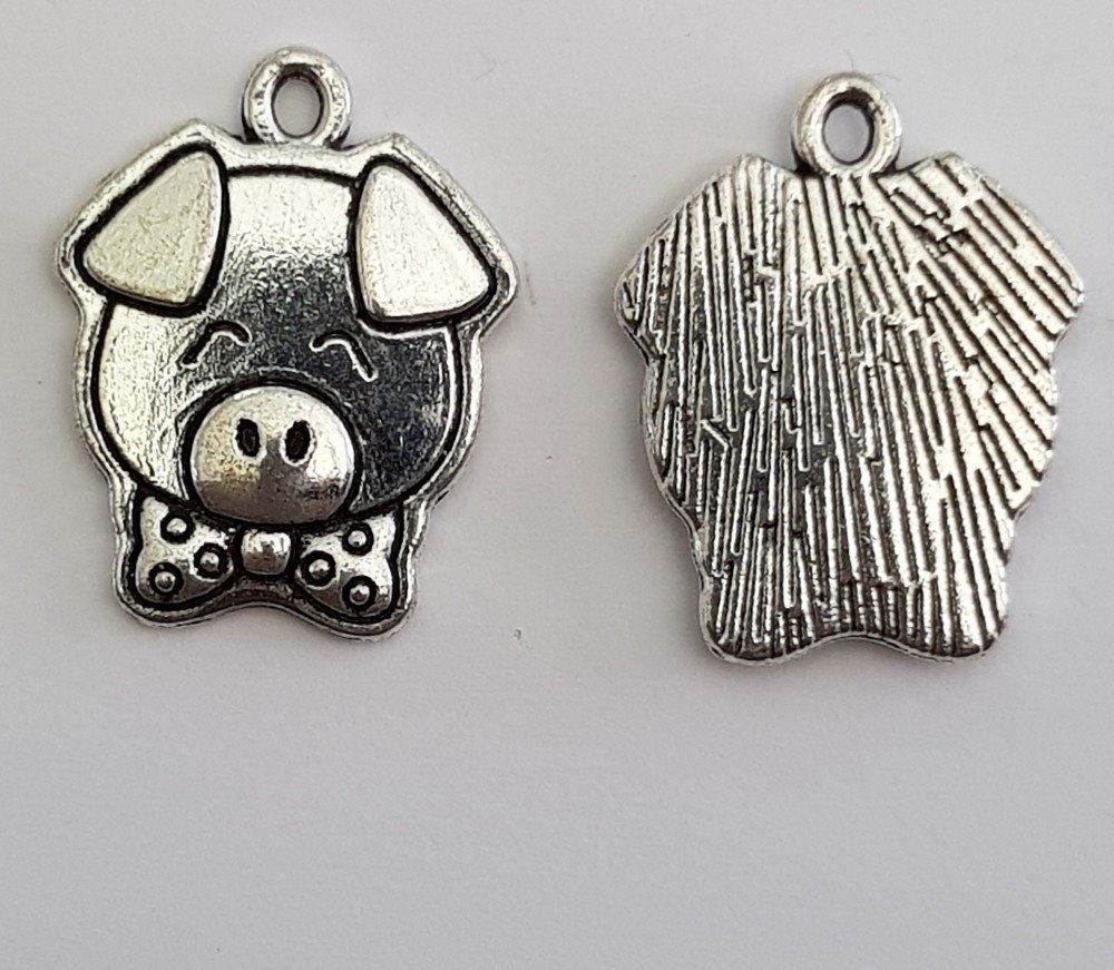 Schweinchen Charm Nr. 01 X 1 Stück