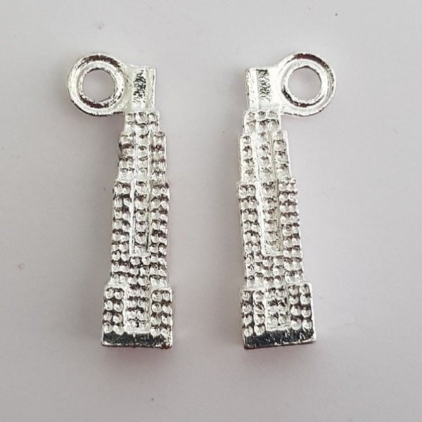 Empire State Building Charm x 10 St&uuml;ck