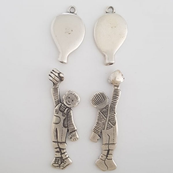 Kinder Charm Nr. 41-01 Zamak (Silberplattiert)