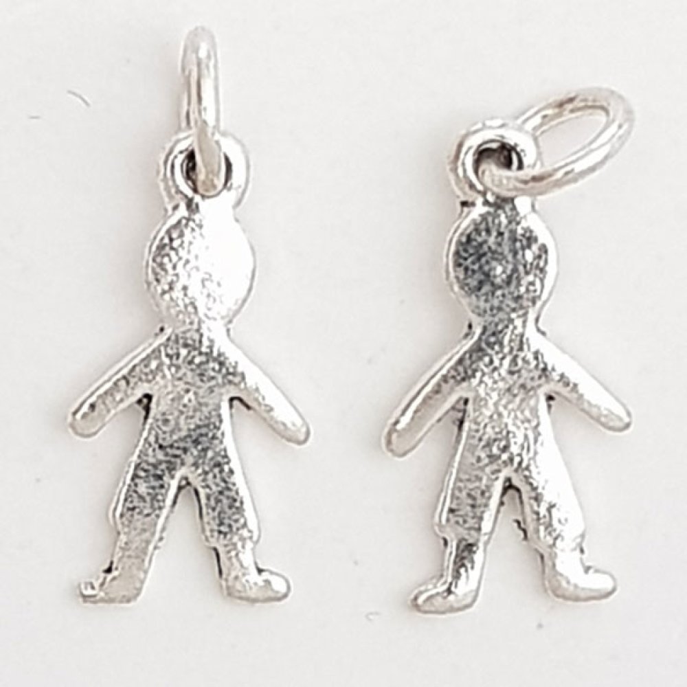 Kinder Charm Nr. 49 Jungen Silber
