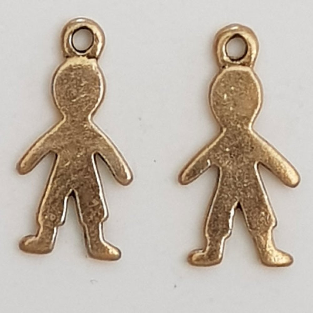 Kinder Charm Nr. 49 Jungen Bronze