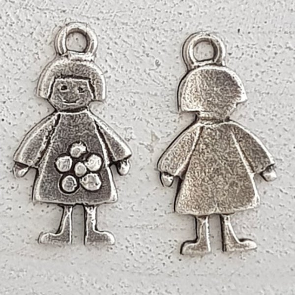 Kinder Charm Nr. 55 M&auml;dchen Silber