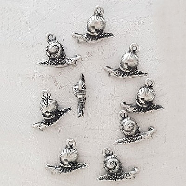 Breloque Escargot N&deg;03 Argent