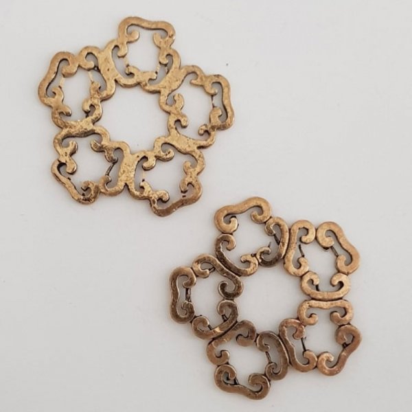 Blume Metall Charm Nr. 022