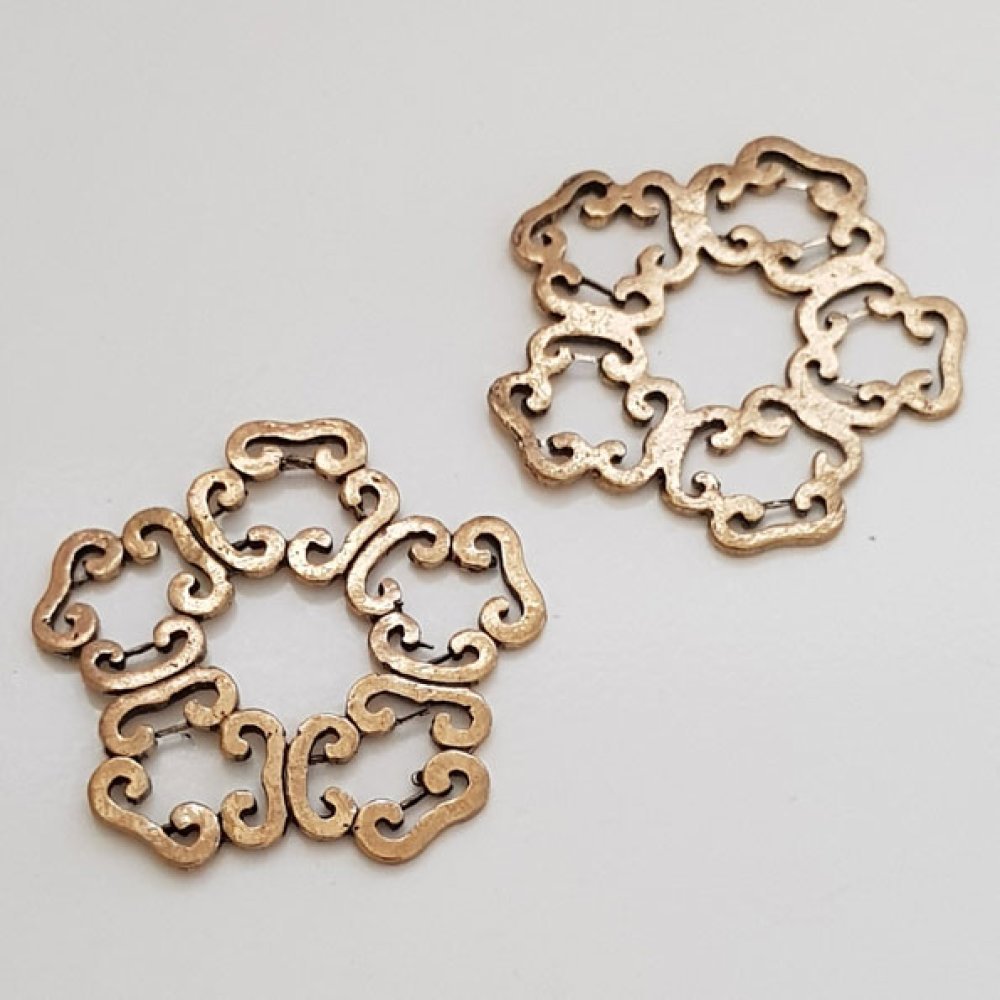 Blume Metall Charm Nr. 022