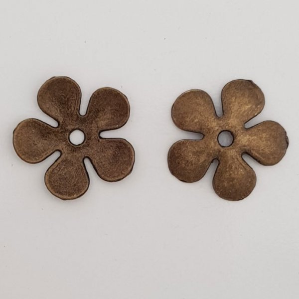 Blumen-Brosche Metall Nr. 027 Kupfer