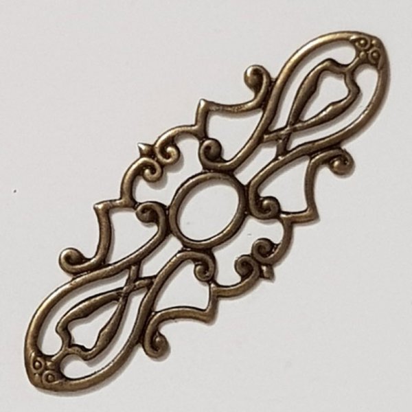 Blumen-Brosche Metall Nr. 105 x 10 St&uuml;ck