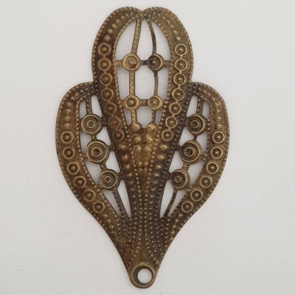 Fleur M&eacute;tal Charm Nr. 118 Bronze