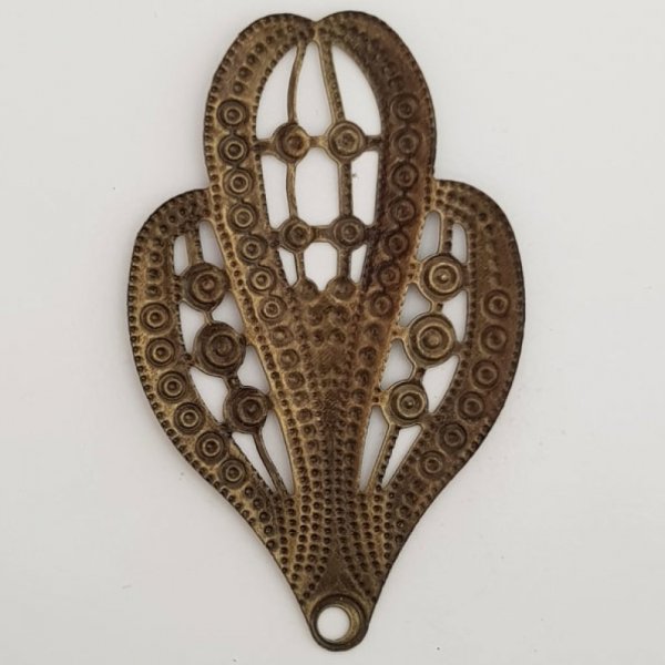 Fleur M&eacute;tal Charm Nr. 118 Bronze