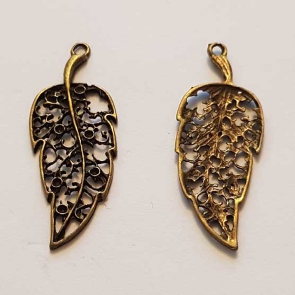 Breloque Fleur M&eacute;tal N&deg;145 Bronze