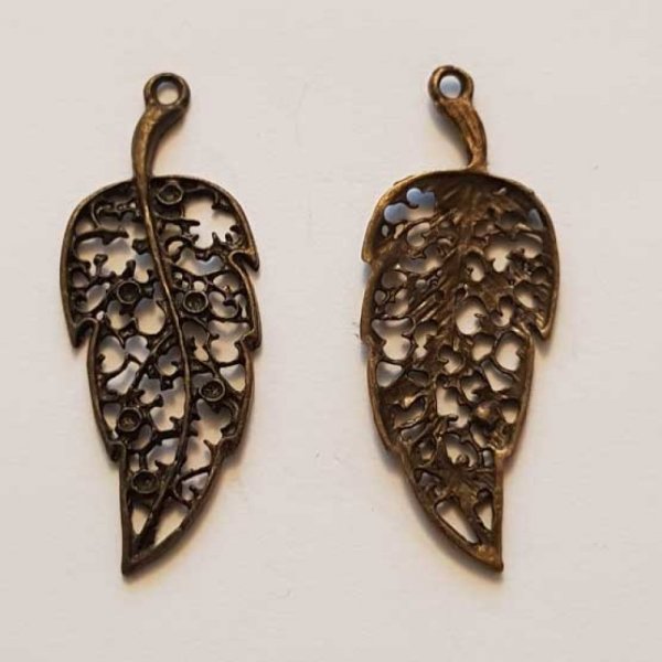 Breloque Fleur M&eacute;tal N&deg;145 Bronze 02