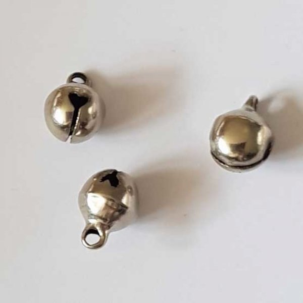 Breloque Grelot Argent Vieilli 11 x 8 mm N&deg;02