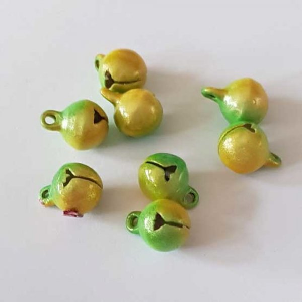 Breloque Grelot Bi-Couleur 11 x 8 mm N&deg;05