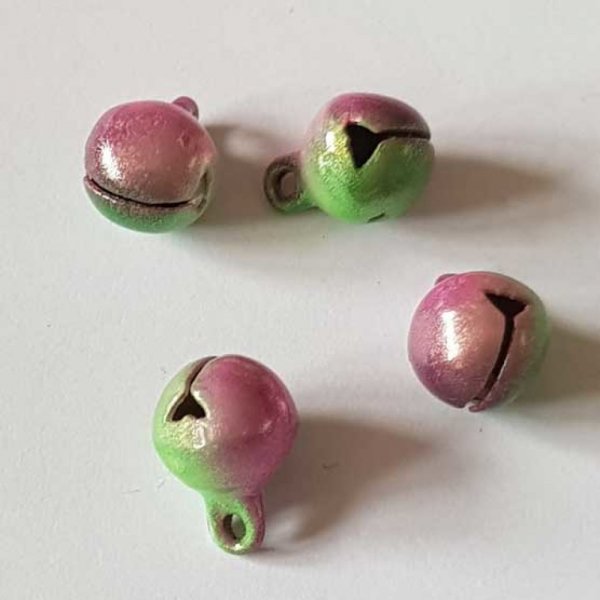 Breloque Grelot Bi-Couleur 11 x 8 mm N&deg;10