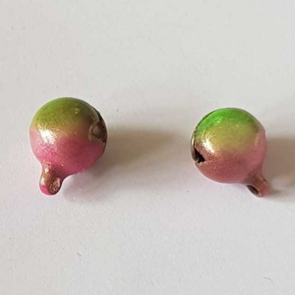Breloque Grelot Bi-Couleur 11 x 8 mm N&deg;12