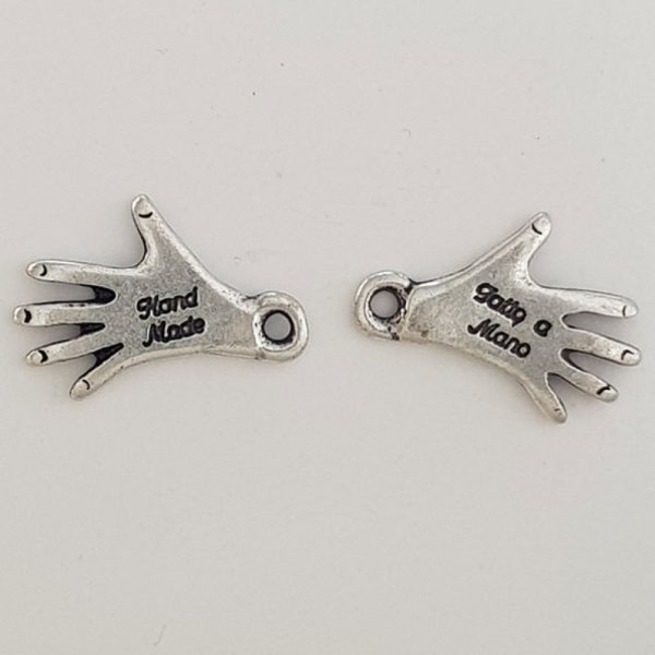Hand Charm "MADE HAND" N&deg;03 Silber