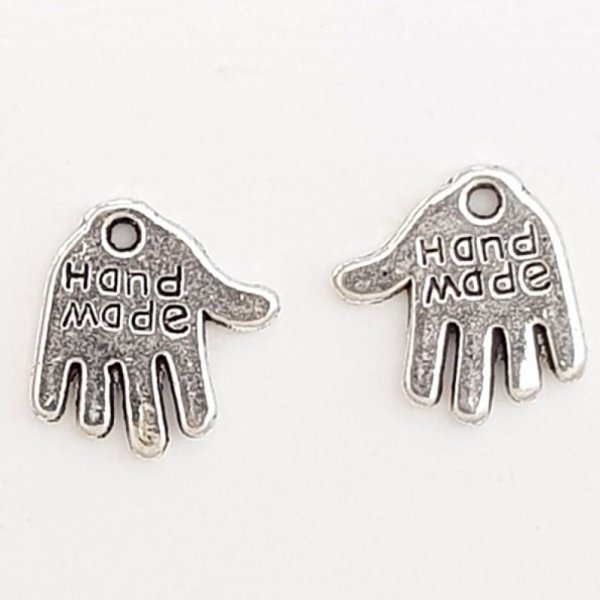 Hand Charm "MADE HAND" N&deg;01 Silber