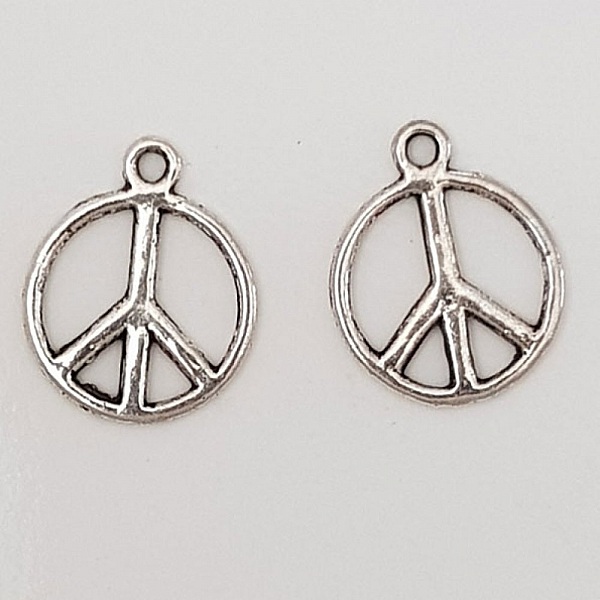 Peace &amp; Love Charm Nr. 07 Silber