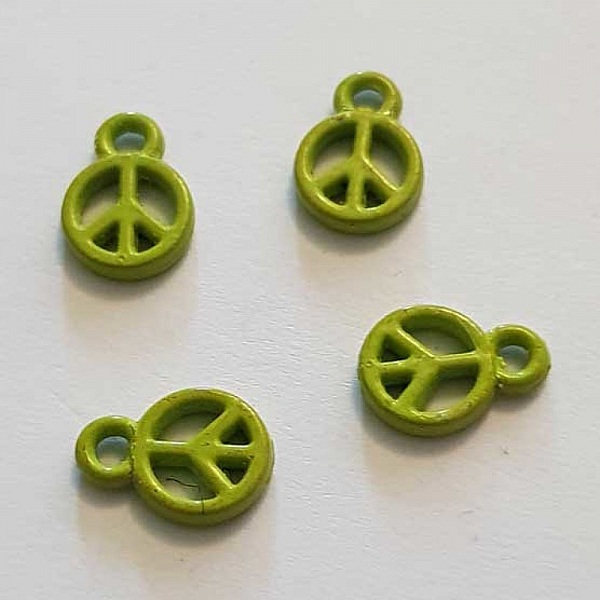 Breloque Peace & Love N&deg;10 Vert