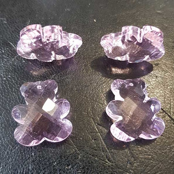 Charm Anh&auml;nger aus facettiertem Glas B&auml;r Nr. 01-01