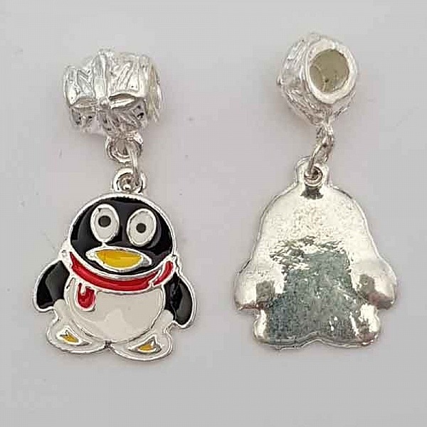 Pinguin Charm Nr. 01 x 2 M&uuml;nzen