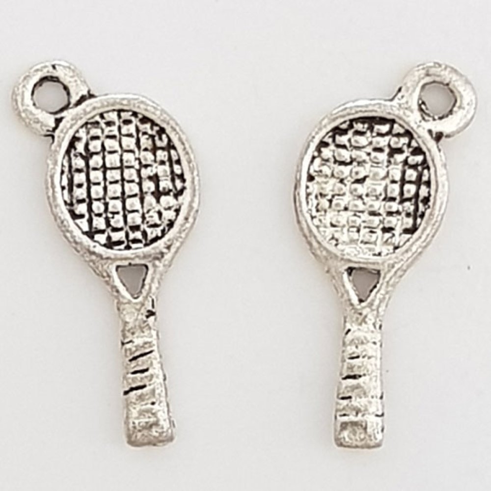 Sport Tennisschläger Charm N°05 Silber