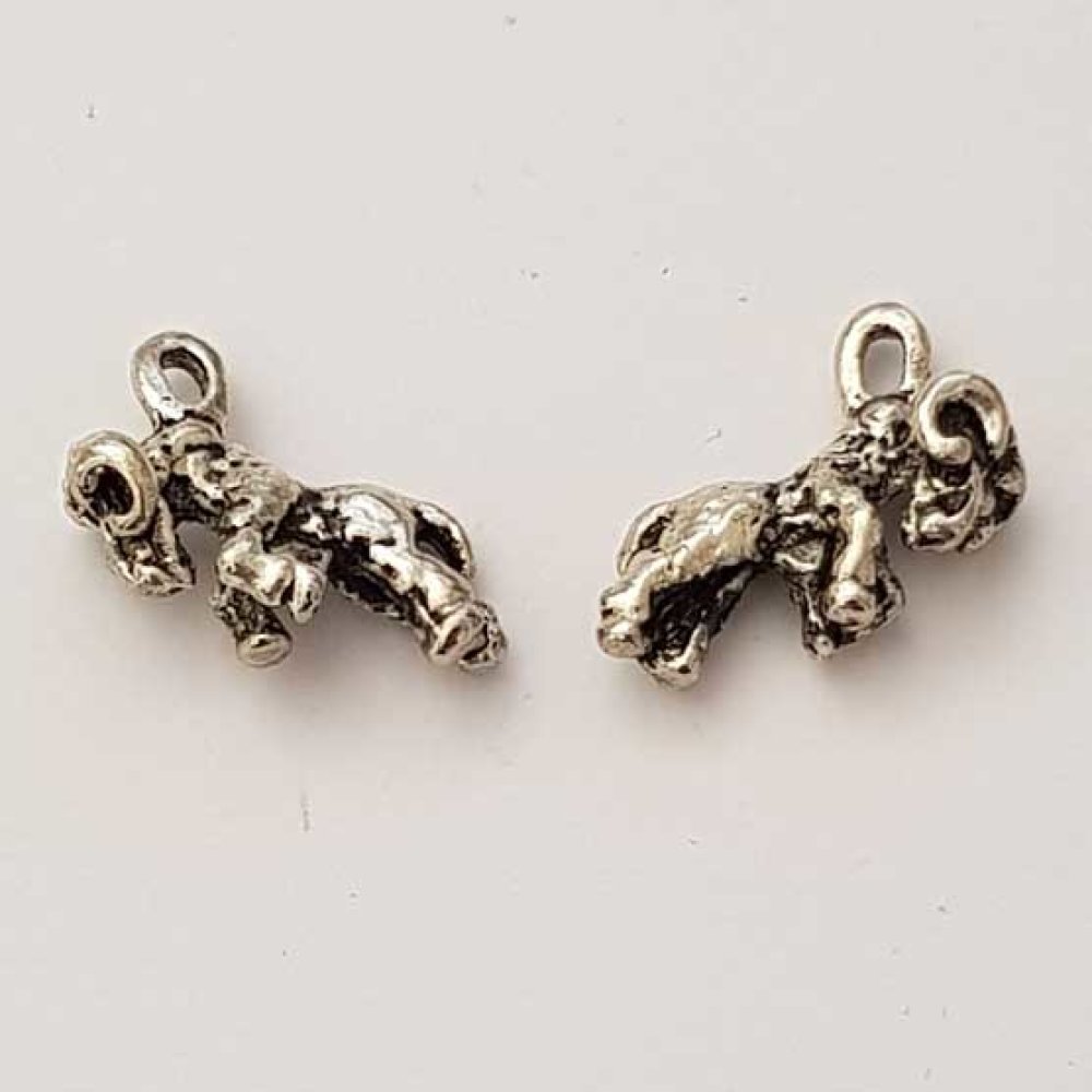 Sternzeichen Charm Widder Silberfarbenes Metall Nr. 01