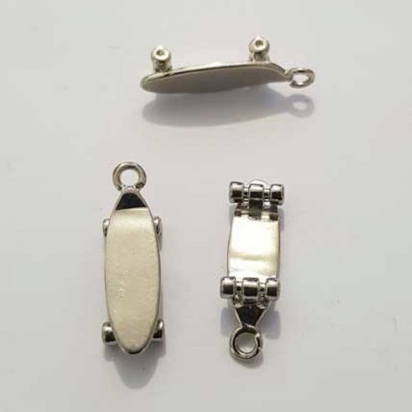 Breloque Skate N&deg;01 Argent