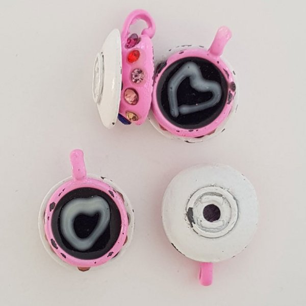 Tassen- und Untertassen-Charm Nr. 03 K&uuml;che