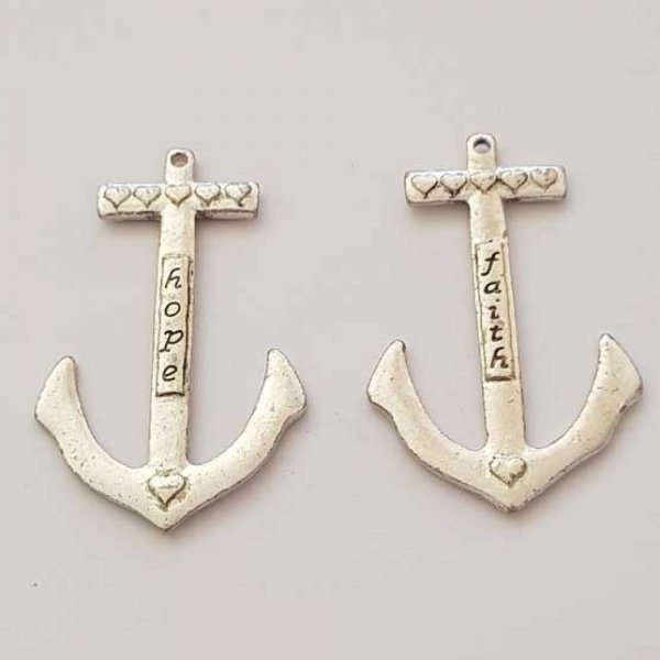 Breloque ancre N&deg;06 Argent