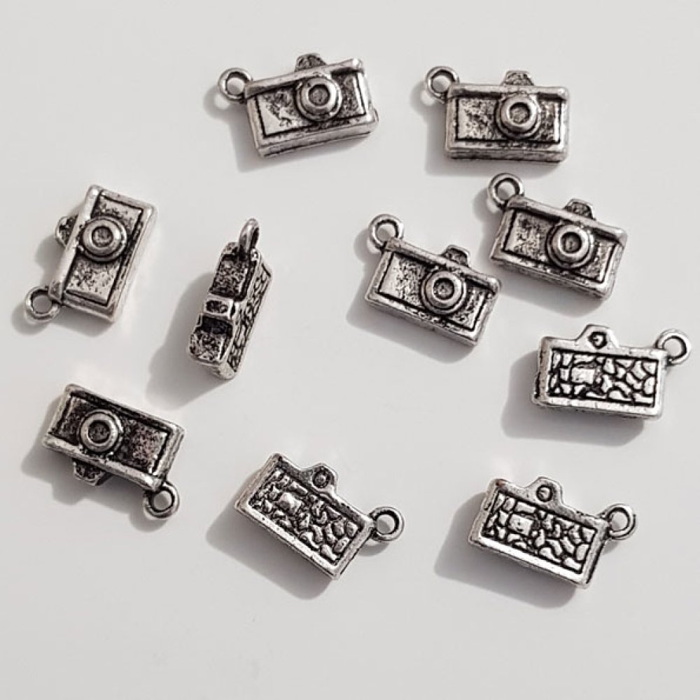 Kamera-Charm Nr. 03 Silber