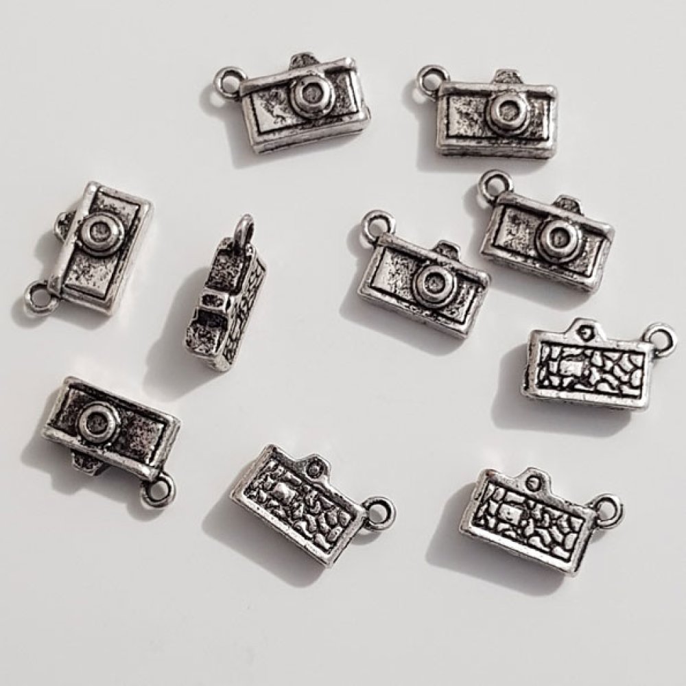 Kamera-Charm Nr. 03 Silber