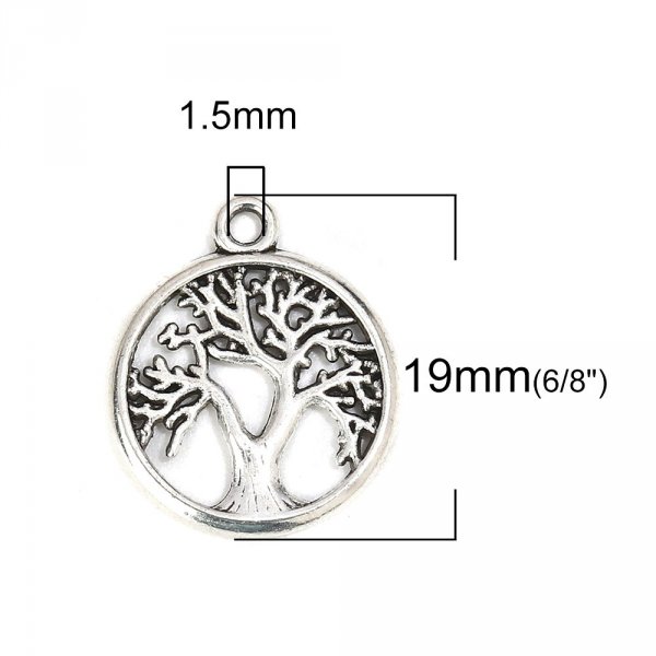 Lebensbaum Charm Silber Nr. 01